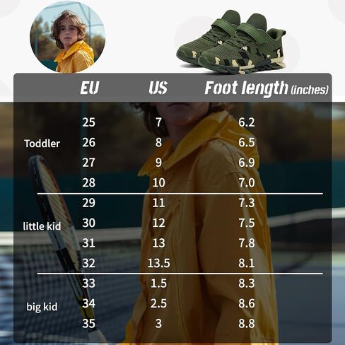 Kids Athletic Sports Shoes Boys Running Girls Tennis Casual Fitness Lightweight Breathable Stylish for Toddler/Little Kid/Big Kid in Saudi Arabia