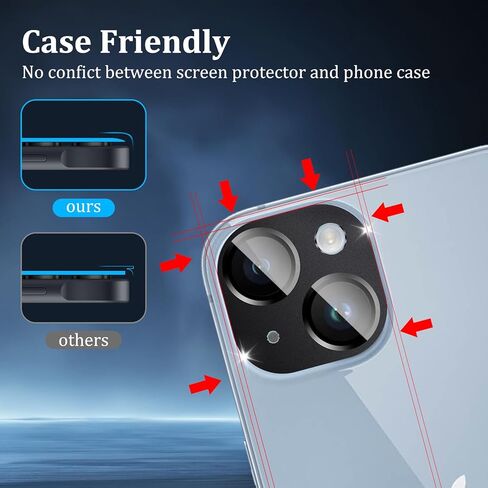 3 حزمة كاميرا زجاجية العدسة واقي متوافق مع iPhone 17 Pro Max ، غطاء عدسة Clear Clear HD HD ، حماية مضادة للخلع ، طقم التثبيت السهل in Kuwait