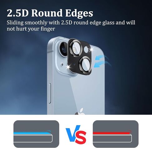 3 حزمة كاميرا زجاجية العدسة واقي متوافق مع iPhone 17 Pro Max ، غطاء عدسة Clear Clear HD HD ، حماية مضادة للخلع ، طقم التثبيت السهل in Kuwait