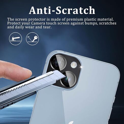 3 حزمة كاميرا زجاجية العدسة واقي متوافق مع iPhone 17 Pro Max ، غطاء عدسة Clear Clear HD HD ، حماية مضادة للخلع ، طقم التثبيت السهل in Kuwait