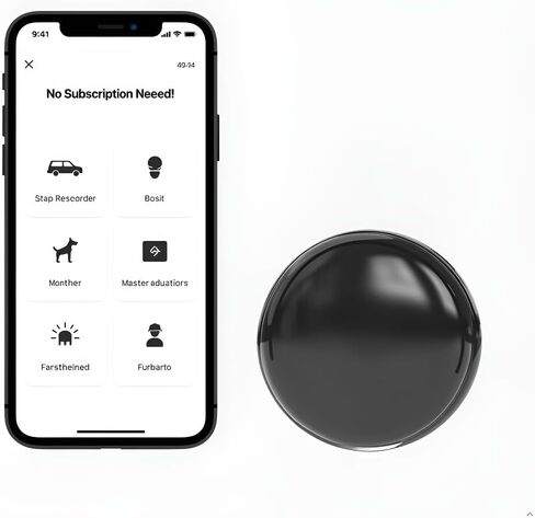 GPS Tracker للمركبات ، متتبع السيارات للمركبات ، لا يوجد اشتراك شهري للرسوم - Mini GPS Tracker Locator مع الشفط المغناطيسي ، تعقب الموقع للسيارة ، والحيوانات الأليفة ، لا توجد بطاقة SIM مطلوبة (أسود) in Saudi Arabia