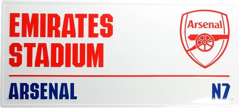 FOCO Arsenal UAE Stadium لافتة شارع معدنية، N7، بضائع نادي كرة القدم الرسمية in Saudi Arabia
