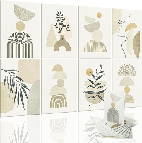 Art3d Soundproof Wall Panels 48"x32", 8-Pack Acoustic Wall Art Panels, Sound Absorbing Decorative Wall Panels for Living Room, Bedroom, Kitchen, Studio, Polyester UV Print in Saudi Arabia