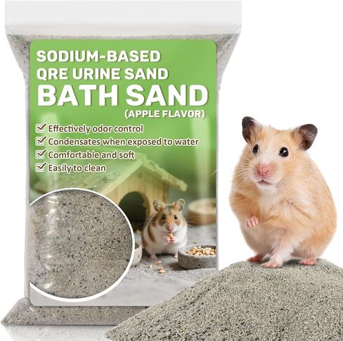 Sukh Hamster Desert Sand 15OZ - Fine Sand Bath for Reptile Hermit Crab Dwarf Hamster Chinchilla Gerbil Turtle as Zoo Med Repti Sand Substrate Hamster Bedding Cleaning Supplies Odor Control Hides Dig in Kuwait