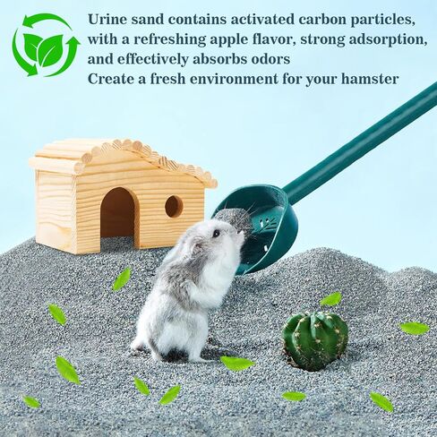 Sukh Hamster Desert Sand 15OZ - Fine Sand Bath for Reptile Hermit Crab Dwarf Hamster Chinchilla Gerbil Turtle as Zoo Med Repti Sand Substrate Hamster Bedding Cleaning Supplies Odor Control Hides Dig in Kuwait