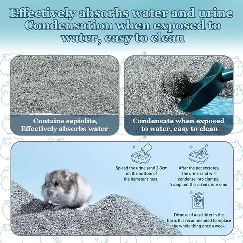 Sukh Hamster Desert Sand 15OZ - Fine Sand Bath for Reptile Hermit Crab Dwarf Hamster Chinchilla Gerbil Turtle as Zoo Med Repti Sand Substrate Hamster Bedding Cleaning Supplies Odor Control Hides Dig in Kuwait