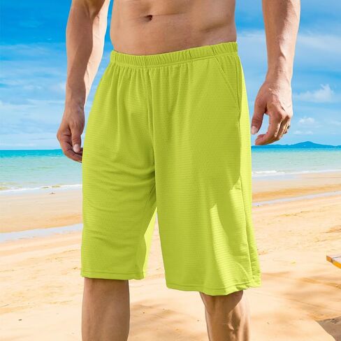 Mens Athletic Running Shorts 1 Pack Quick Dry with Pockets Workout Gym Shorts for Men Mesh Swim Trunks Pajama Board in Saudi Arabia