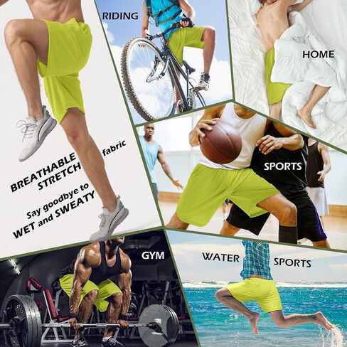 Mens Athletic Running Shorts 1 Pack Quick Dry with Pockets Workout Gym Shorts for Men Mesh Swim Trunks Pajama Board in Saudi Arabia