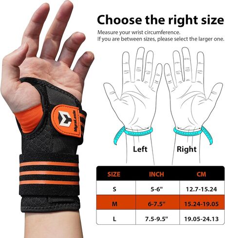 2 Pack Carpal Tunnel Wrist Brace [2025 Upgraded Adjustable Straps & Elastic Thumb Hole] Soft Breathable Night Support Wrist Brace for Pain Relief Tendonitis, Sprain, Arthritis - Left & Right (Size: M) in Saudi Arabia
