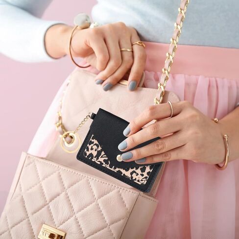 1 Pack Birth Control Pill Case Sleeve Packet 4.3 X 3 Inch PU Leather Wallet Pill Holder Privacy Protection Birth Control Pill Wallet with Key Ring for Pill Card Organizer, White in Kuwait