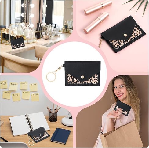 1 Pack Birth Control Pill Case Sleeve Packet 4.3 X 3 Inch PU Leather Wallet Pill Holder Privacy Protection Birth Control Pill Wallet with Key Ring for Pill Card Organizer, White in Kuwait