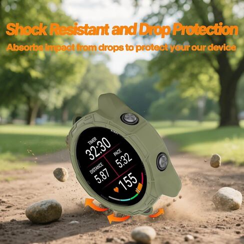 حامي شاشة الساعة +غطاء حالة مشاهدة Garmin Forerunner 970 ، [3-PCS] Film Film Film و TPU 3D و TPU ، مضاد للخلع ، خالي من الفقاعات ، حماية صافية ، صدمة ، صدمة (أسود) in Saudi Arabia