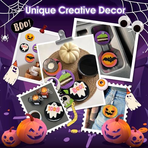 yuegool 6pcs punch eedle coaster kit ، easy diy تطريز مجموعة للمبتدئين ، الأطفال والكبار ، هدية عيد الأم مع الأنماط والأدوات والغزل والطوق والتعليمات وحامل السفينة in Kuwait