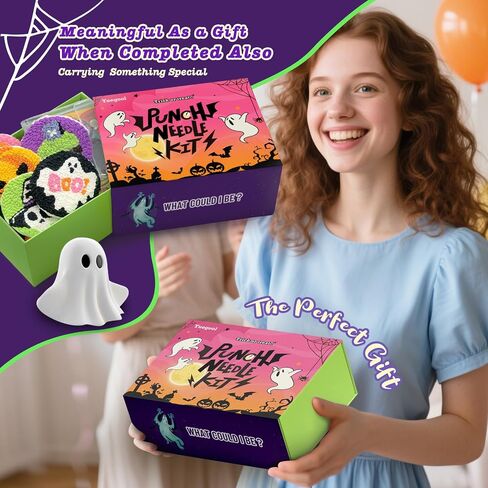 yuegool 6pcs punch eedle coaster kit ، easy diy تطريز مجموعة للمبتدئين ، الأطفال والكبار ، هدية عيد الأم مع الأنماط والأدوات والغزل والطوق والتعليمات وحامل السفينة in Kuwait