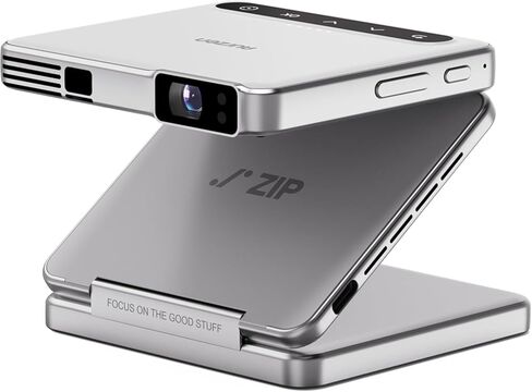 Aurzen Zip Tri-Fold DLP DLP حقًا جهاز عرض مصغر ، وحجم الجيب ، وتركيز الصفر ، والنسخة المتطابقة على الشاشة بنقرة واحدة ، ووضع شاشة كاملة ، وشحن سريع من النوع C ، وبطارية 5000 مللي أمبير في الهواء الطلق ، وجهاز عرض محمول داخلي في الهواء الطلق ، والذهب ، in Kuwait