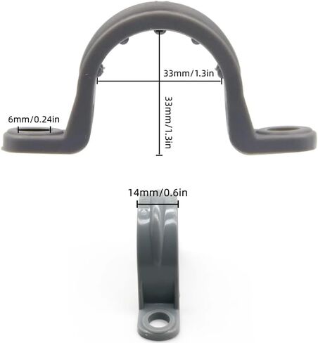 أحزمة تثبيت أنابيب PVC 3/4 "PVC-مشابك القناة البلاستيكية للكابلات الكهربائية وأنابيب السباكة (تصميم ثنائي الفتحات) in Kuwait