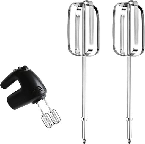 2pcs Hand Mixer Beaters Attachments Compatible with BLACK & DECKER, Universal Stainless Steel Hand Mixer Turbo Beaters Replacement for Cooking and Baking Tool Accessory in Kuwait