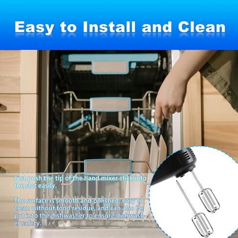 2pcs Hand Mixer Beaters Attachments Compatible with BLACK & DECKER, Universal Stainless Steel Hand Mixer Turbo Beaters Replacement for Cooking and Baking Tool Accessory in Kuwait