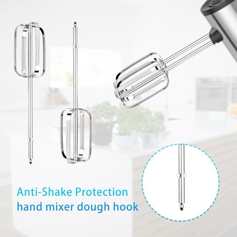 2pcs Hand Mixer Beaters Attachments Compatible with BLACK & DECKER, Universal Stainless Steel Hand Mixer Turbo Beaters Replacement for Cooking and Baking Tool Accessory in Kuwait