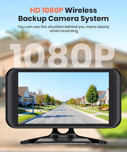 AUTO-VOX Wireless Backup Camera: 5" 1080P HD Dual-Channel Monitor, Easy Installation,Stable Digital Transmission Signal,IP69K Waterproof Night Vision Back Up Camera for Truck,SUV,Pickup,Car,Trailer in Saudi Arabia