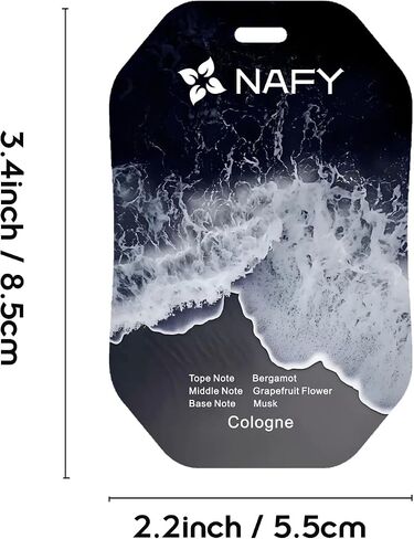 Nafy Air طالب السيارة معطر الهواء 4 حزمة. يوفر بطاقة Hanging رائحة طويلة الأمد للسيارات أو المنزل - ملفوف بشكل فردي (كولونيا) in Kuwait