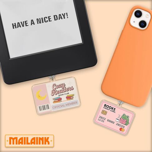 تعيين 2pcs الكتب بطاقة الائتمان ، القراء الدافئين نادي كيندل سحر الغبار سحر قابس الغبار 1.5 بوصة القارئ القارئ نادي الكتب رومانتاسي الضفدع البرق/النوع C أكريليك مواد الملحقات للقراء الإلكترونية in Kuwait