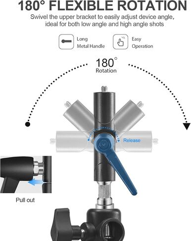 WELLMAKING U-Shape Camera Flash Mount Bracket for Video Studio Light in Kuwait