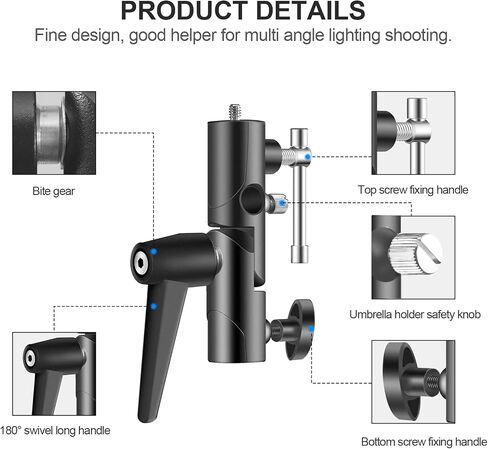 WELLMAKING U-Shape Camera Flash Mount Bracket for Video Studio Light in Kuwait