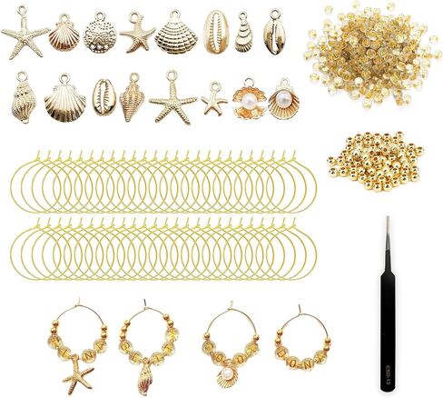 40 Set Personalized Wine Glass Charms for Stem Glasses, 40 Wine Charm Rings 400 Letters Beads 100 Silver Beads & 1 Tweezers, Glass Markers for Party Wedding Decor in Kuwait