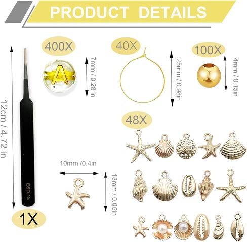 40 Set Personalized Wine Glass Charms for Stem Glasses, 40 Wine Charm Rings 400 Letters Beads 100 Silver Beads & 1 Tweezers, Glass Markers for Party Wedding Decor in Kuwait
