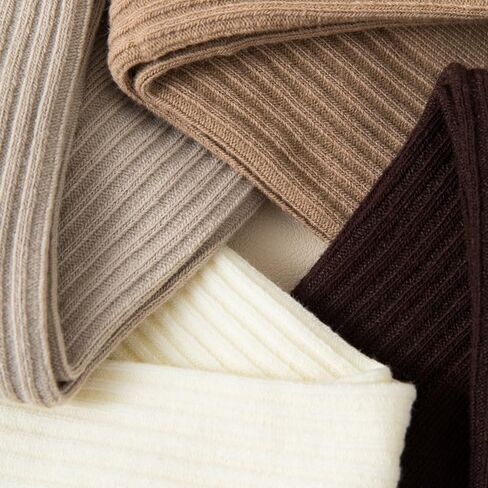 Women’s Crew Socks 6 Pairs - Casual Athletic Aesthetic Socks, Comfortable Daily & Active Wear in Saudi Arabia