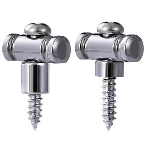 مثبتات سلسلة أسطوانة الجيتار، دليل السلسلة، مجموعة مكونة من قطعتين من أشجار سلسلة الكروم، للجيتار الكهربائي (فضي) in Kuwait