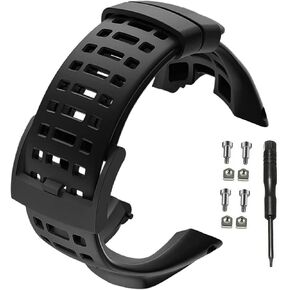 Watch Band Compatible with Suunto Ambit, Soft Rubber Replacement Watch Strap for Suunto Smart Watch Ambit Series 1/2/2S/2R/3 Sport/3 Run/3 Peak in Kuwait