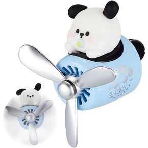 ABEN Bear Pilot Car Air Freshener Cute Car Diffuser Rotating Propeller Air Outlet Vent Fresheners Aromatherapy Ornament Car Accessories Automotive Air Fresheners for Cars (Cool Style) in Saudi Arabia