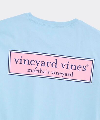 vineyard vines Men's Classic Logo Box Long-Sleeve Pocket Tee in Saudi Arabia