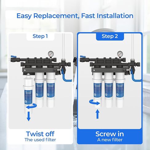 4HC-H Water Filter, Replacement for H9655-11, Compatible with Hoshizaki Filtration Manifolds H9320-51, H9320-52, and H9320-53 (1 Pack) in Kuwait