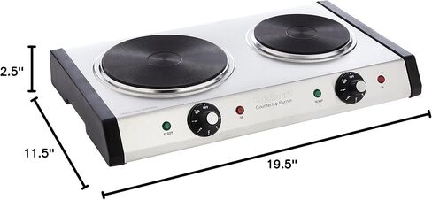 Cuisinart CB-30P1 Cast-Iron Single Burner, Stainless Steel in Saudi Arabia