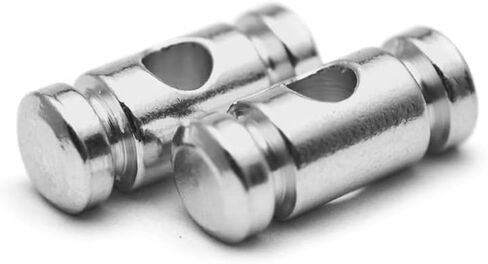 مثبتات سلسلة أسطوانة الجيتار، دليل السلسلة، مجموعة مكونة من قطعتين من أشجار سلسلة الكروم، للجيتار الكهربائي (فضي) in Kuwait