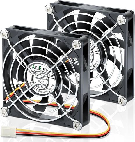 40mm x 10mm 3Pin DC Brushless Fan High Speed 12V 4500RPM for 3D Printer DVR DIY Computer Case Projector Switches Power Supply Inverter 2 Packs in Kuwait