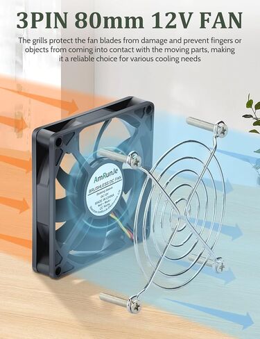 40mm x 10mm 3Pin DC Brushless Fan High Speed 12V 4500RPM for 3D Printer DVR DIY Computer Case Projector Switches Power Supply Inverter 2 Packs in Kuwait