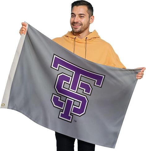 St. Thomas Tommies 2' x 3' College Sports Printed Flag - NCAA Licensed - Nylon - Tommies School Banner (Purple, White) in Kuwait