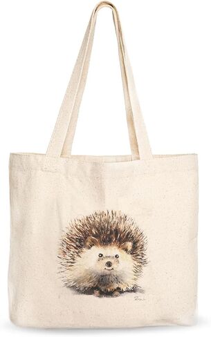 Canvas Tote Bag, Animal Design, Heavy Duty Gusseted, 100% Natural Cotton, for Shopping, Grocery, Laptop (T-PIGGY-XL) in Saudi Arabia