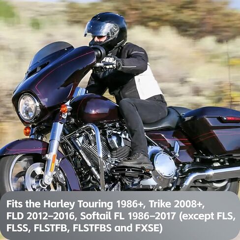 لوحات ركاب دراجة نارية واسعة | الأوتاد الأمامية للأقدام الخلفية في Harley Touring Road King و Road Glide و Street Glide و Electra Glide و Sportster و Dyna و Chrome و Batwing Style in Saudi Arabia