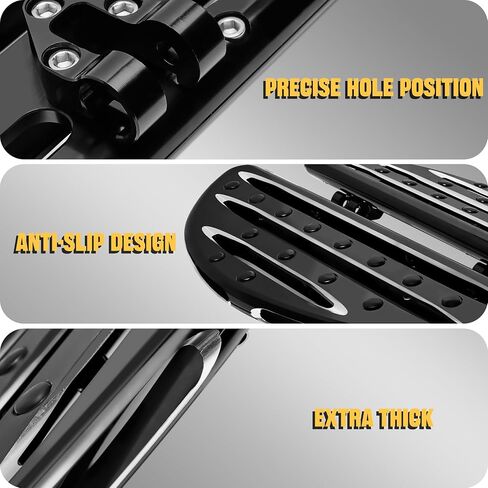لوحات ركاب دراجة نارية واسعة | الأوتاد الأمامية للأقدام الخلفية في Harley Touring Road King و Road Glide و Street Glide و Electra Glide و Sportster و Dyna و Chrome و Batwing Style in Saudi Arabia