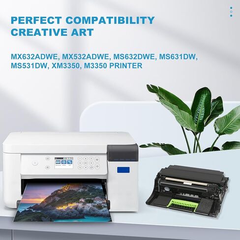 وحدة تصوير 66S0Z00 عالية الإنتاجية [75,800 صفحة] بديلة لوحدة التصوير السوداء Lexmark 66S0Z00 تعمل لطابعة Lexmark MX632adwe MX532adwe MS632dwe MS631dw MS531dw XM3350 M3350 in Saudi Arabia