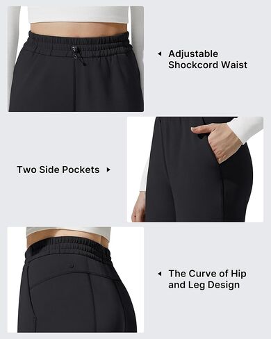 G4Free Smoofit Fleece Lined Sweatpants for Women Wide Leg Drawcord Thermal Casual Pants with Pockets in Saudi Arabia
