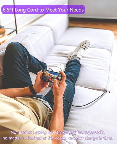سلك دوار كبل الشاحن 90 درجة مع رأس 360 درجة الدوران - 3.3 قدم كبل الصواعق الأيمن 360 درجة مع MFI ، شحن سريع 2.4A ، مزامنة البيانات ، Apple CarPlay لـ iPhone14 13 12 11 × 8 in Kuwait