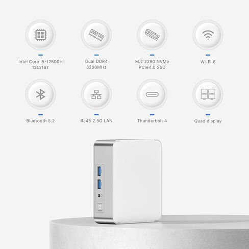Ag3 Mini PC Workstation Core I9 13900HK (14C/20T ، حتى 5.4 جيجا هرتز) 32GB DDR5 RAM 1TB PCIE SSD MINI COMPUTERS ， 9 × منافذ USB/DUAL LAN/HDMI/DP/WI-FI6 in Saudi Arabia