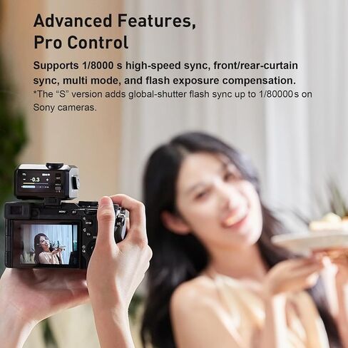 GODOX IT30Pro F TTL Mini Camera Flash with integrated 2.4G Trigger and Receiver 2.4G Compatible with Fujifilm Cameras,GN15 ISO100, 1/8000s HSS,7.4V/900mAh Battery,1.5s Recycle time 560 Flashes(Silver) in Saudi Arabia