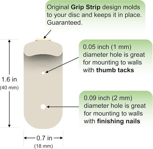 Disc Golf Wall Hanger Mounts - Command Strip or Thumb tack Installation in Saudi Arabia
